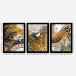 Wallity Cuadro Decorativo Enmarcado Multicolor (3 Piezas)